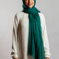 Emerald Green Linen Scarf