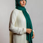 Emerald Green Linen Scarf