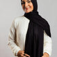 Black Linen Scarf