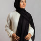 Black Linen Scarf