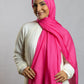 Fuchsia Linen Scarf