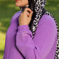 Leopard Scarf in Purple