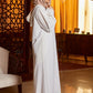 The White Abaya (Beige Details)