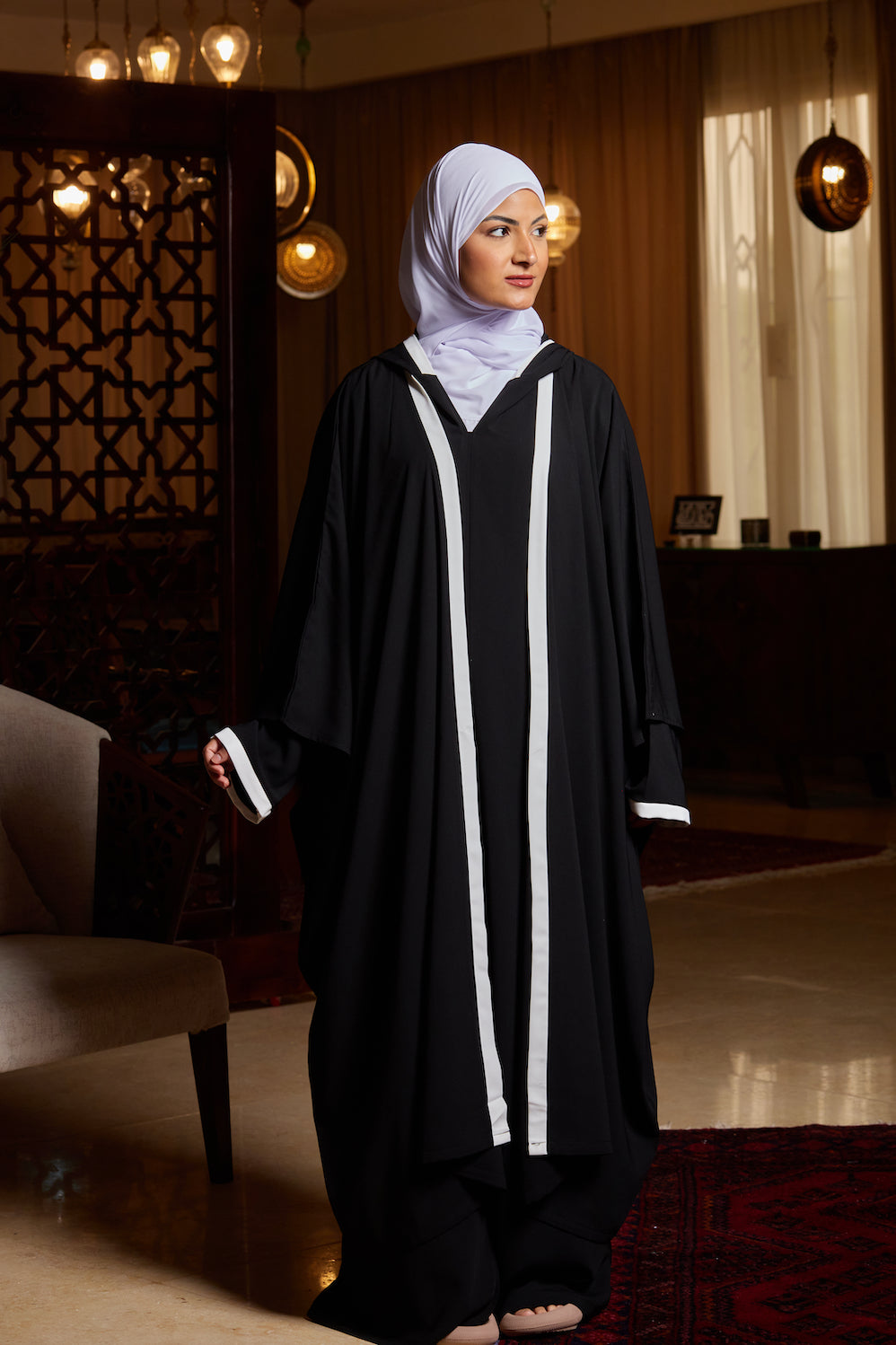 The Black Kaftan (White Details)