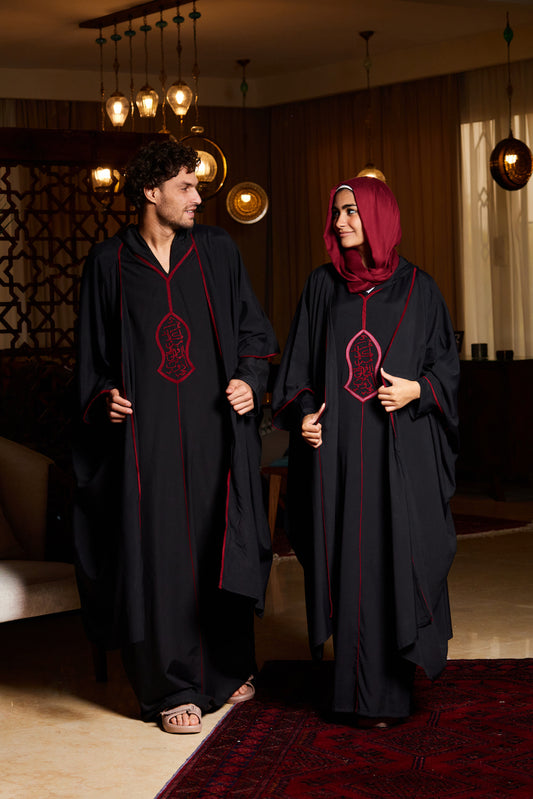 Akad Black Unisex Kaftan