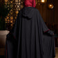 The Black Kaftan (Burgundy Details)