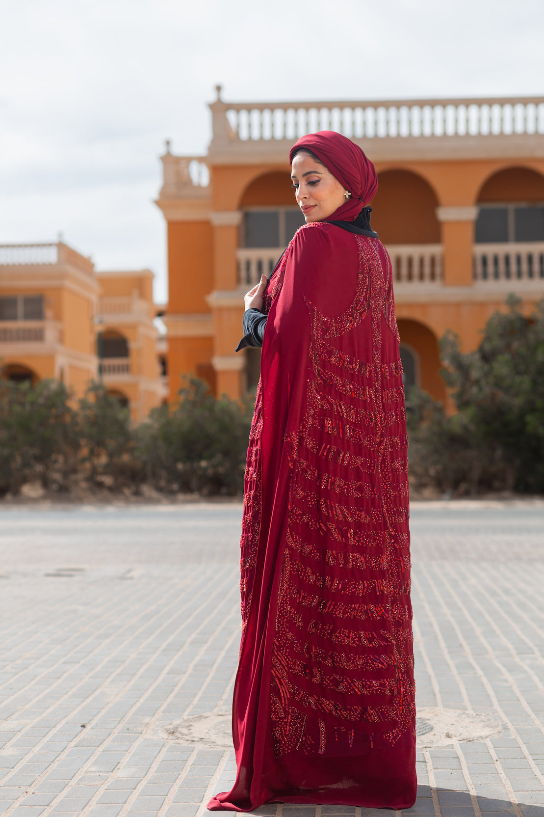 Her's Kaftan in Red