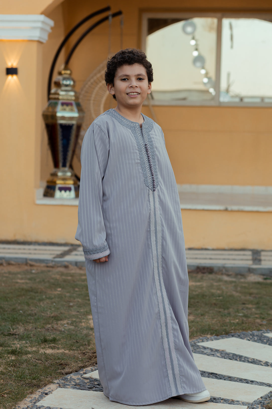 Grey Marrakech Gelbab For Boys