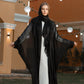 Black Chiffon & Satin Kaftan