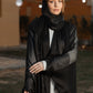 Black Chiffon & Satin Kaftan