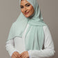 Light Blue Chiffon Scarf