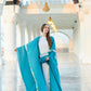 Turquoise Chiffon Kaftan