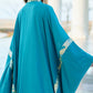 Turquoise Chiffon Kaftan