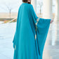 Turquoise Chiffon Kaftan