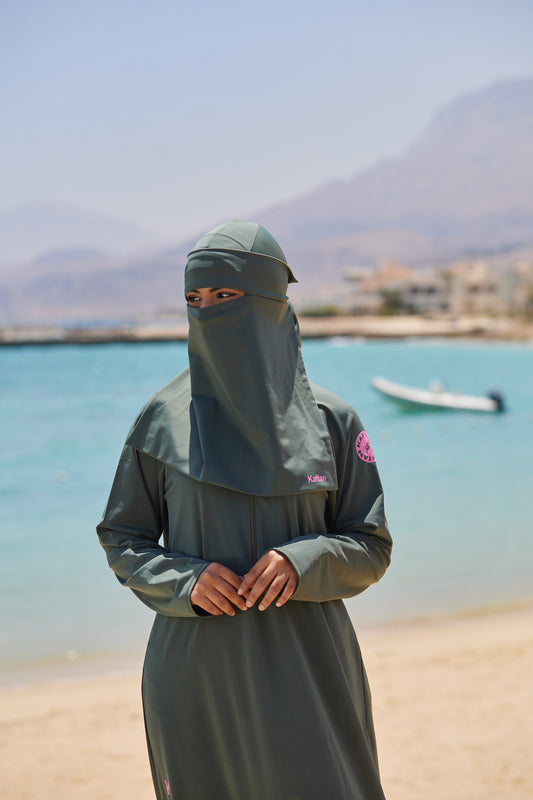 Olive Swimming Niqab Set