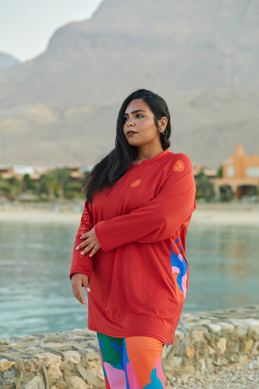 The Red Swimming Dress (TOP ONLY)