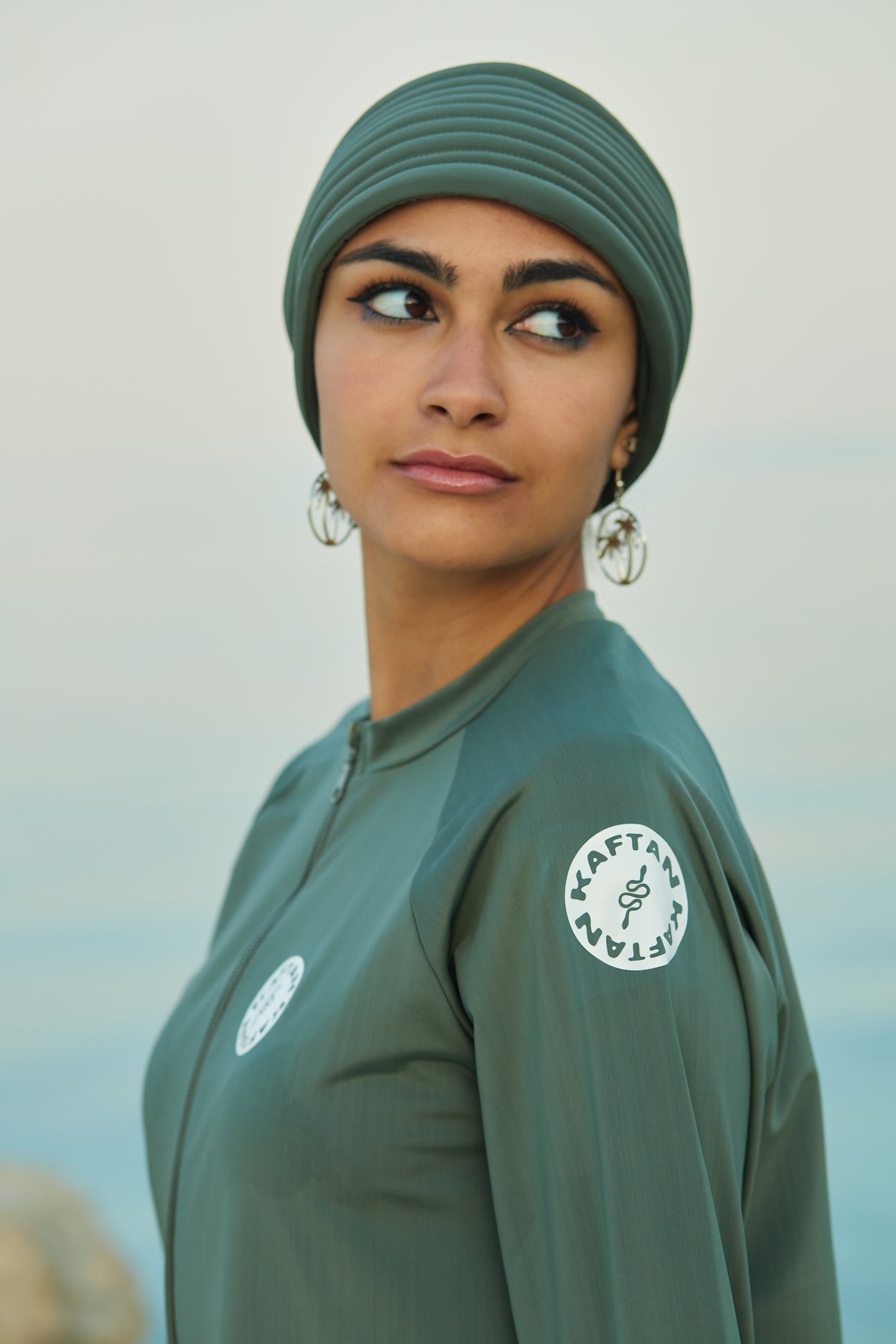 Olive Swimming Turban